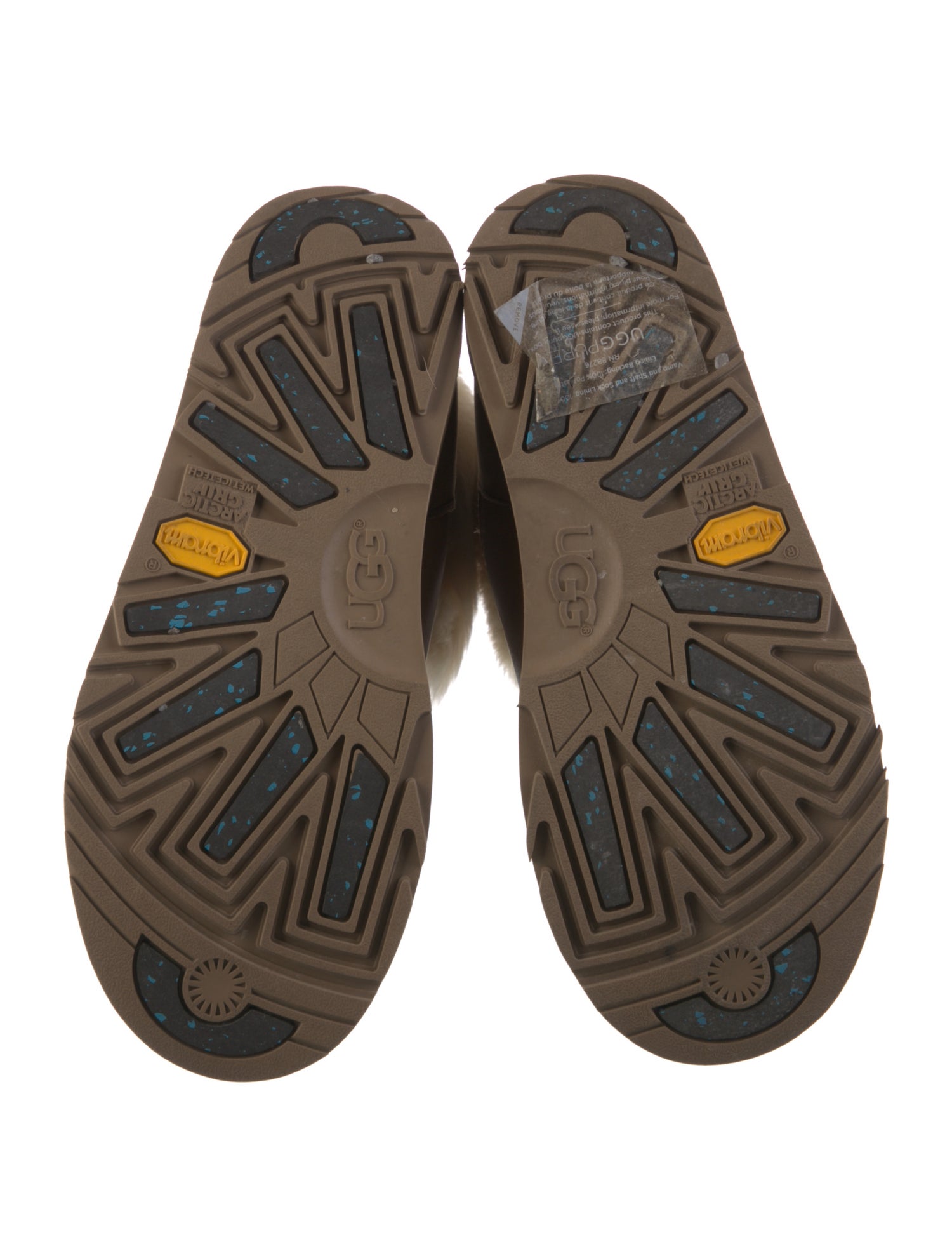 UGG Leather Printed Lace-Up Boots